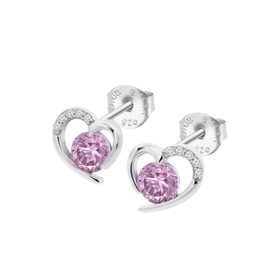 Pendientes Corazón Lotus Silver Colors Lp3106-4/2 Plata, Mujer