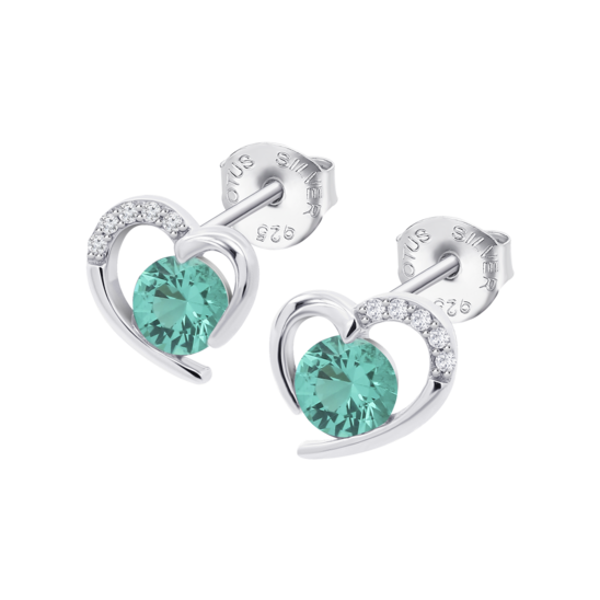 Pendientes Corazón Lotus Silver Colors Lp3106-4/5 Plata, Mujer