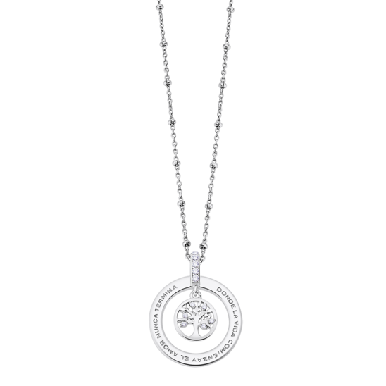 COLLIER LOTUS SILVER TREE OF LIFE LP3128-1/1 ARGENT, FEMME
