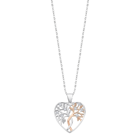 COLLIER LOTUS SILVER TREE OF LIFE LP3304-1/1 ARGENT FEMME