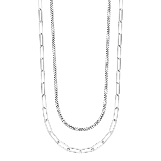 COLLAR LOTUS SILVER LINKS COLLECTION LP3501-1/1 PLATA, MUJER