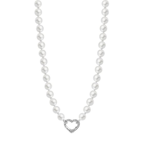 Collar Corazón Lotus Silver Pearls Lp3535-1/1 Plata, Mujer