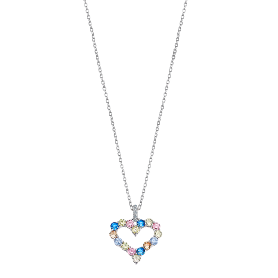 Collar Corazón Lotus Silver It Girl Lp3536-1/1 Plata, Mujer