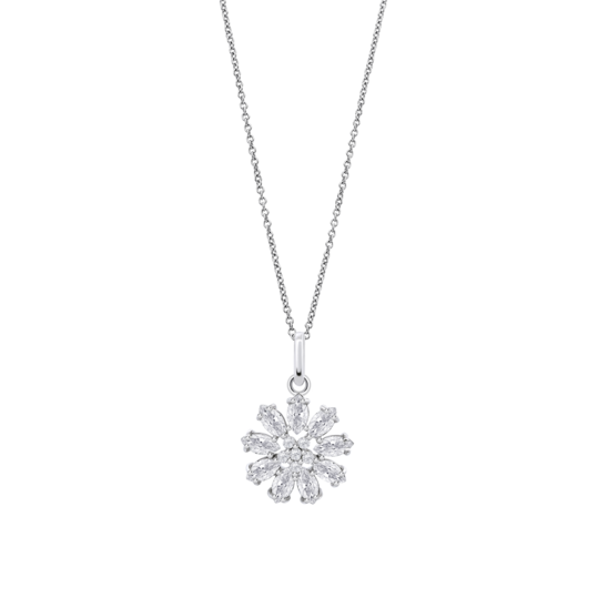 Collar Flor Lotus Silver Lp3560-1/1 Plata, Mujer