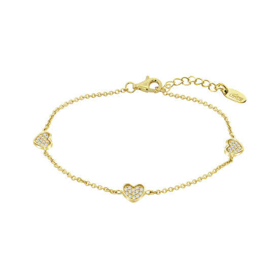 Pulsera Corazón Lotus Silver Lp3586-2/2 Plata, Mujer