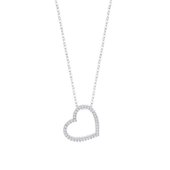 Collar Corazón Lotus Silver Lp3670-1/1 Plata, Mujer
