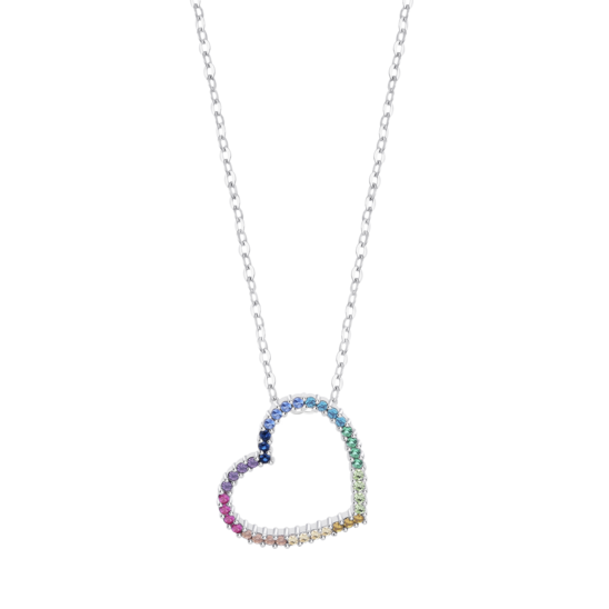 Collar Corazón Lotus Silver Lp3670-1/2 Plata, Mujer