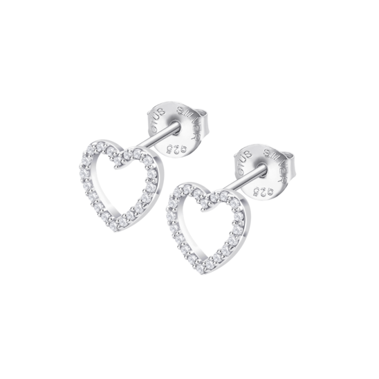 Pendientes Corazón Lotus Silver Lp3670-4/1 Plata, Mujer