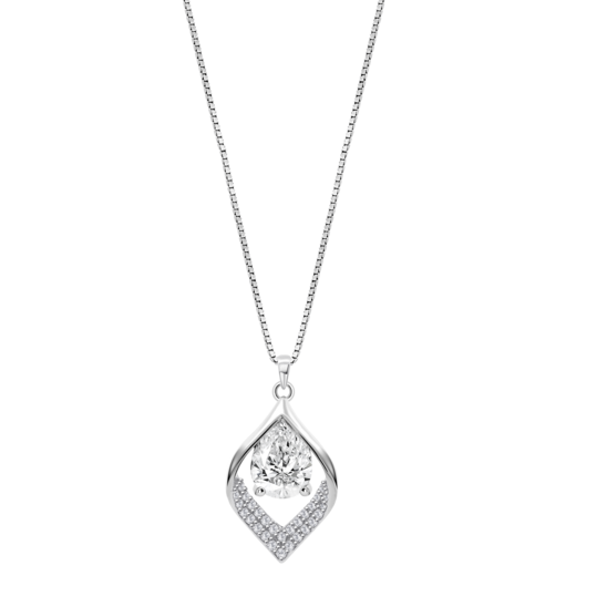 Collar Lotus Silver Pure Essential Lp3711-1/1 Plata, Mujer