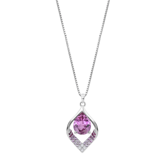 Collar Lotus Silver Colors Lp3711-1/2 Plata, Mujer