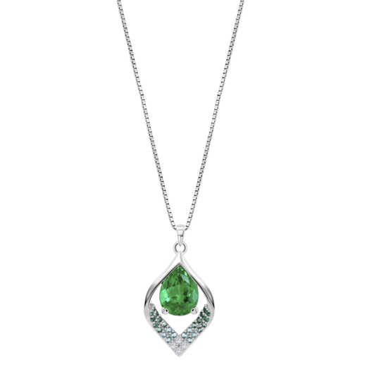 Collar Lotus Silver Colors Lp3711-1/3 Plata, Mujer