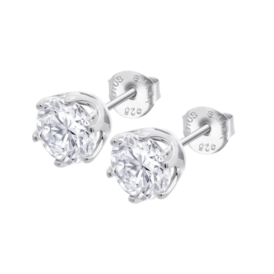 Pendientes Solitario Lotus Silver Lp3716-4/2 Plata, Mujer