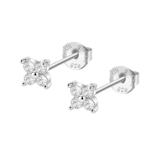 Pendientes Flor Lotus Silver Lp3749-4/1 Plata, Mujer