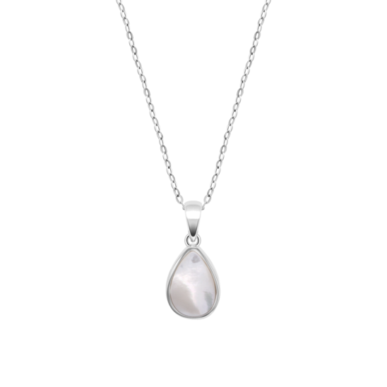 Collar Lotus Silver Pearls Lp3795-1/1 Plata, Mujer