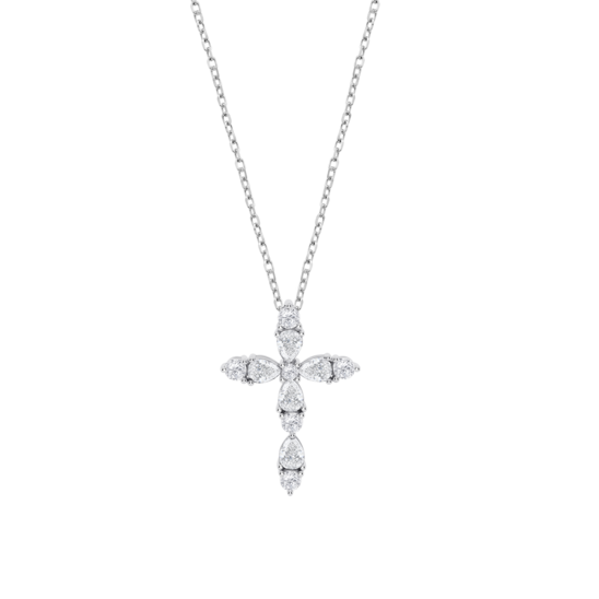 Collar Cruz Lotus Silver Lp3915-1/1 Plata, Mujer