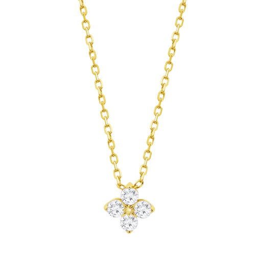 Collar Flor Lotus Silver Beyond Classics Lp3926-1/2 Plata, Mujer