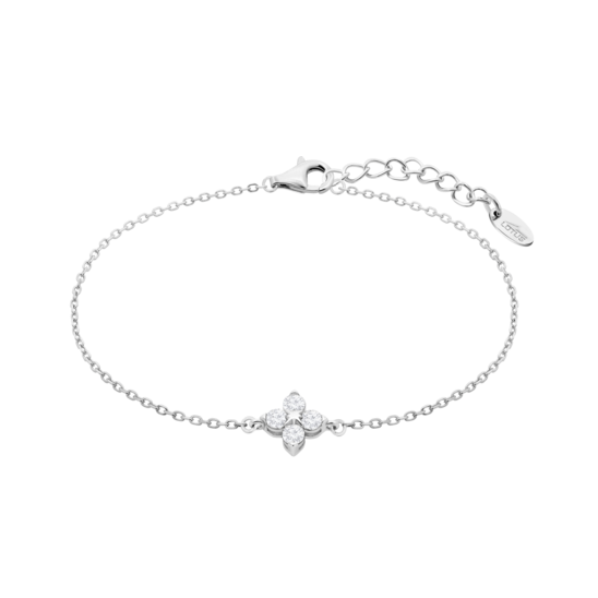 Pulsera Flor Lotus Silver Beyond Classics Lp3926-2/1 Plata, Mujer