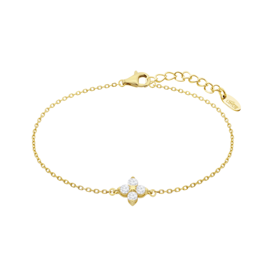 Pulsera Flor Lotus Silver Beyond Classics Lp3926-2/2 Plata, Mujer