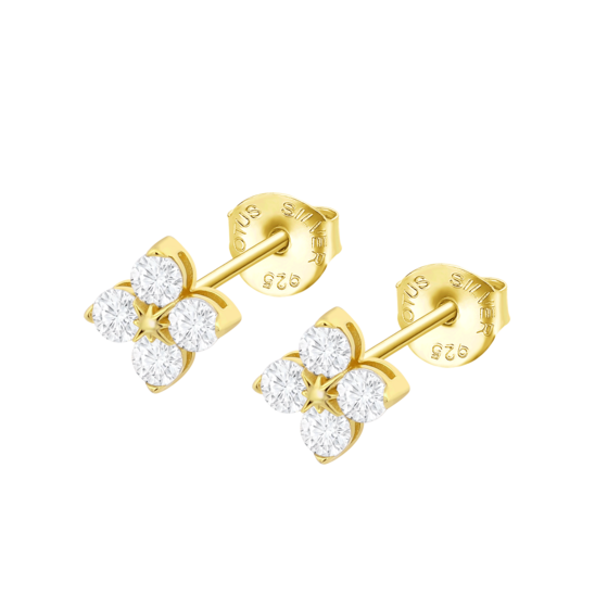 Pendientes Flor Lotus Silver Beyond Classics Lp3926-4/2 Plata, Mujer