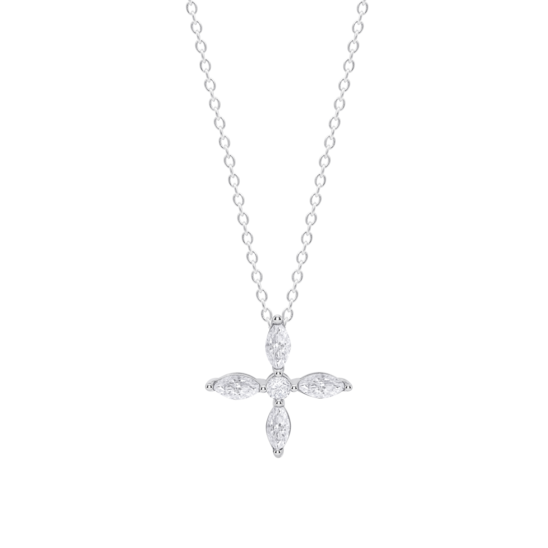 Collar Flor Lotus Silver Colors Lp3933-1/1 Plata, Mujer