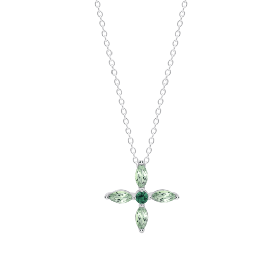 Collar Flor Lotus Silver Colors Lp3933-1/3 Plata, Mujer