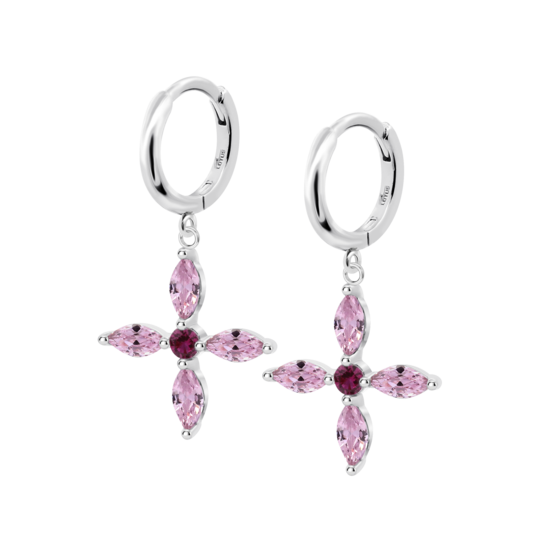 Pendientes Flor Lotus Silver Colors Lp3933-4/2 Plata, Mujer