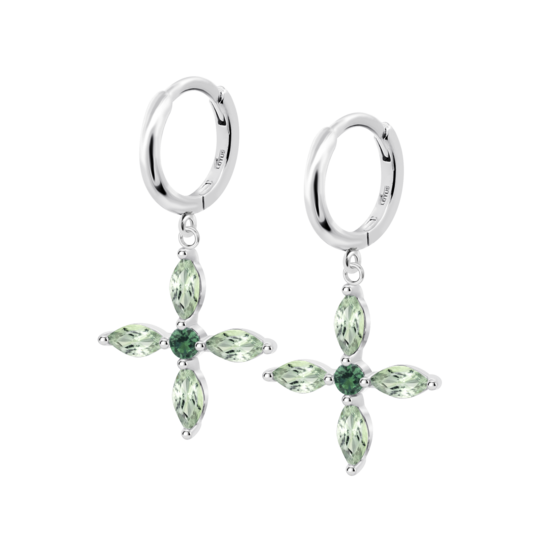 Pendientes Flor Lotus Silver Colors Lp3933-4/3 Plata, Mujer