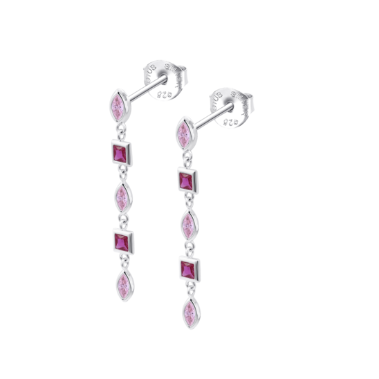 Pendientes Fantasía Lotus Silver Glam Lp3934-4/3 Plata, Mujer