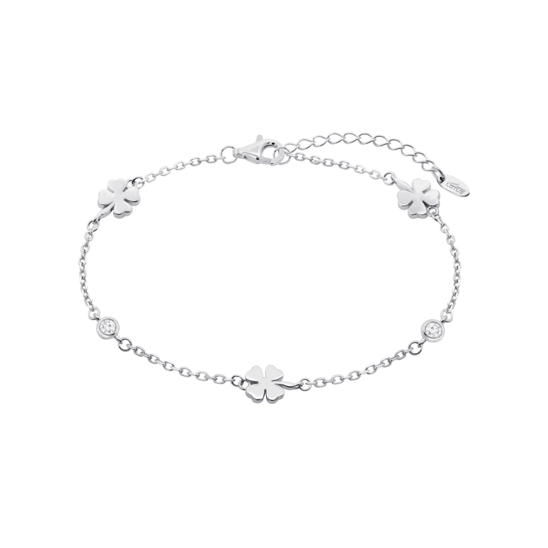 Pulsera Trébol Lotus Silver Mystic Lp3944-2/1 Plata, Mujer