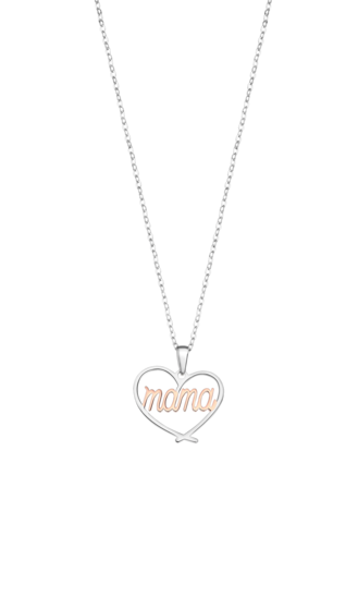 LOTUS SILVER WOMEN'S SILVER MOTHER NECKLACE LP3406-1/1