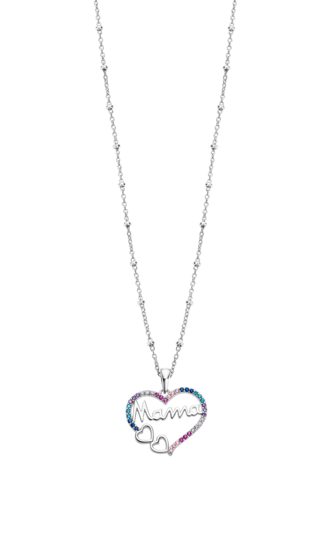 LOTUS SILVER WOMEN'S SILVER MOTHER NECKLACE MOTHER'S LOVE LP3526-1/1