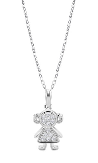 LOTUS SILVER WOMEN'S SILVER MOTHER NECKLACE MOTHER'S LOVE LP3758-1/1