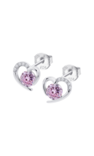 Pendientes Corazón Plata De Ley