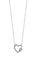 LOTUS SILVER WOMEN'S SILVER HEART NECKLACE MOMENTS LP3532-1/1