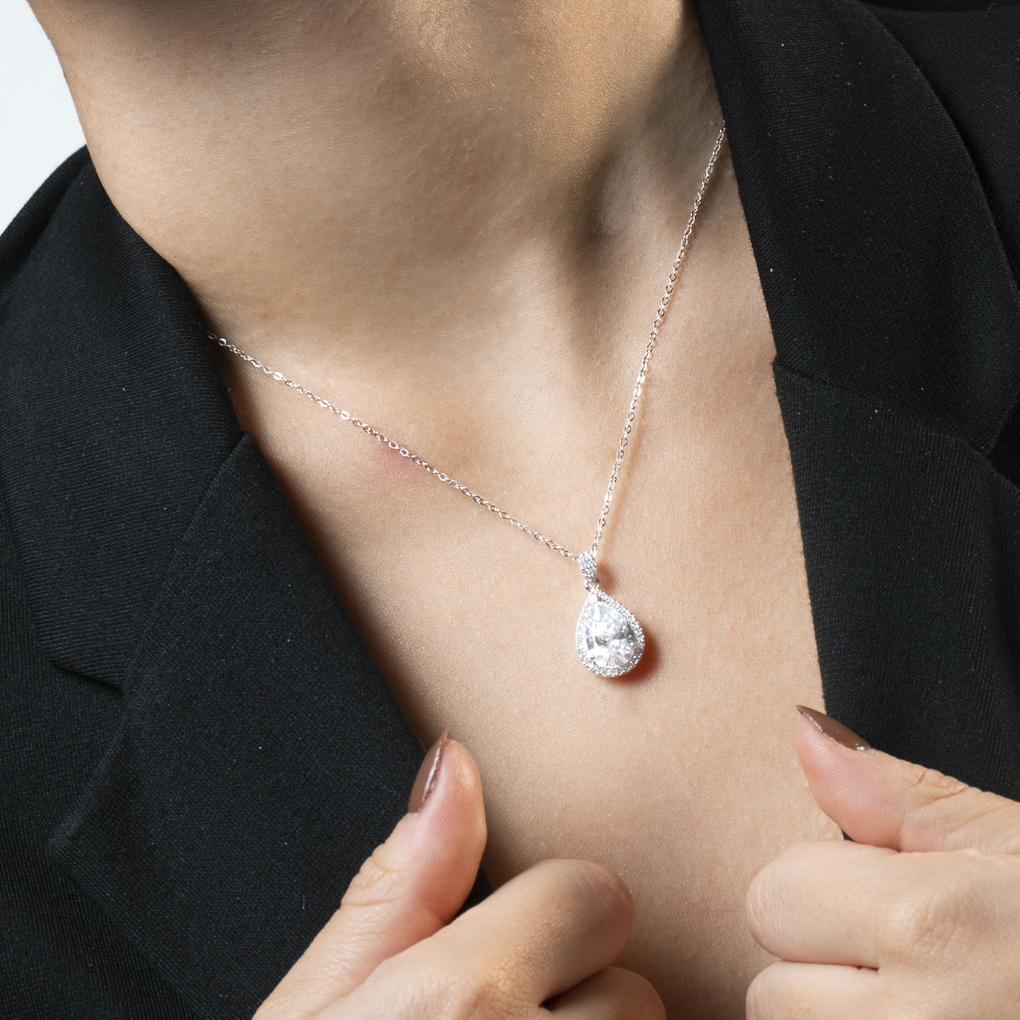 Flyow Collana Chakra Fiore Di Loto – Argento 925 Con Zirconi Colorati, Regalo Spiritualità - 3