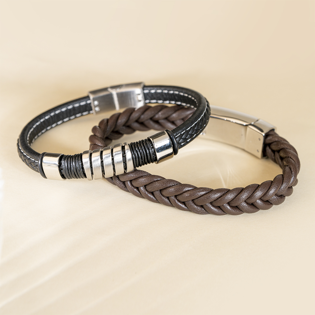 LOTUS STYLE MEN'S LEATHER BRACELET MEN BASIC LS2056-2/1