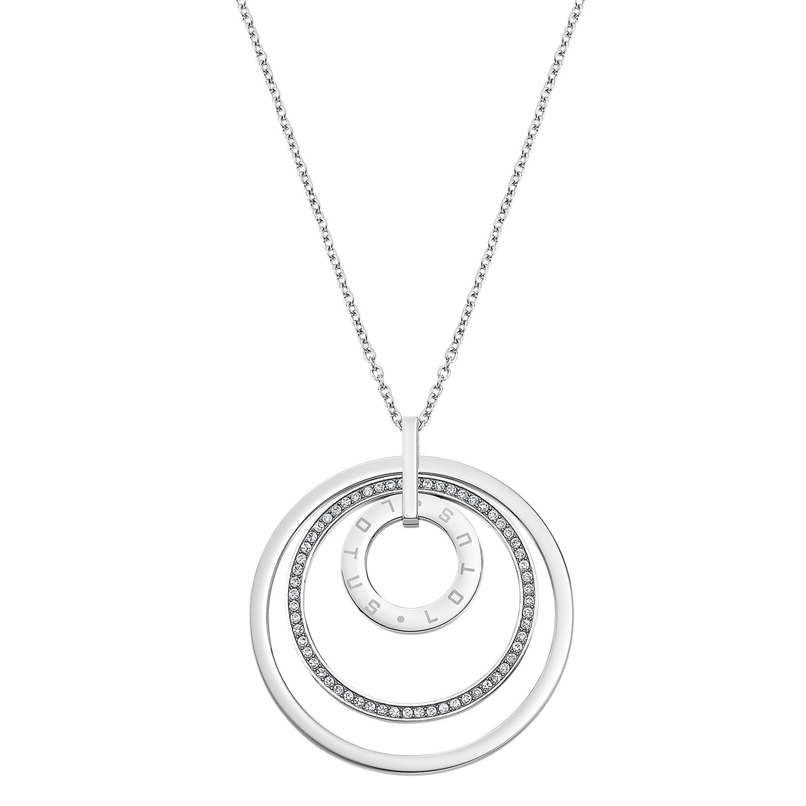 Collana Donna LOTUS STYLE LS2424-1/1 Urban Woman In Acciaio 316L, Geometrica, 50 Cm