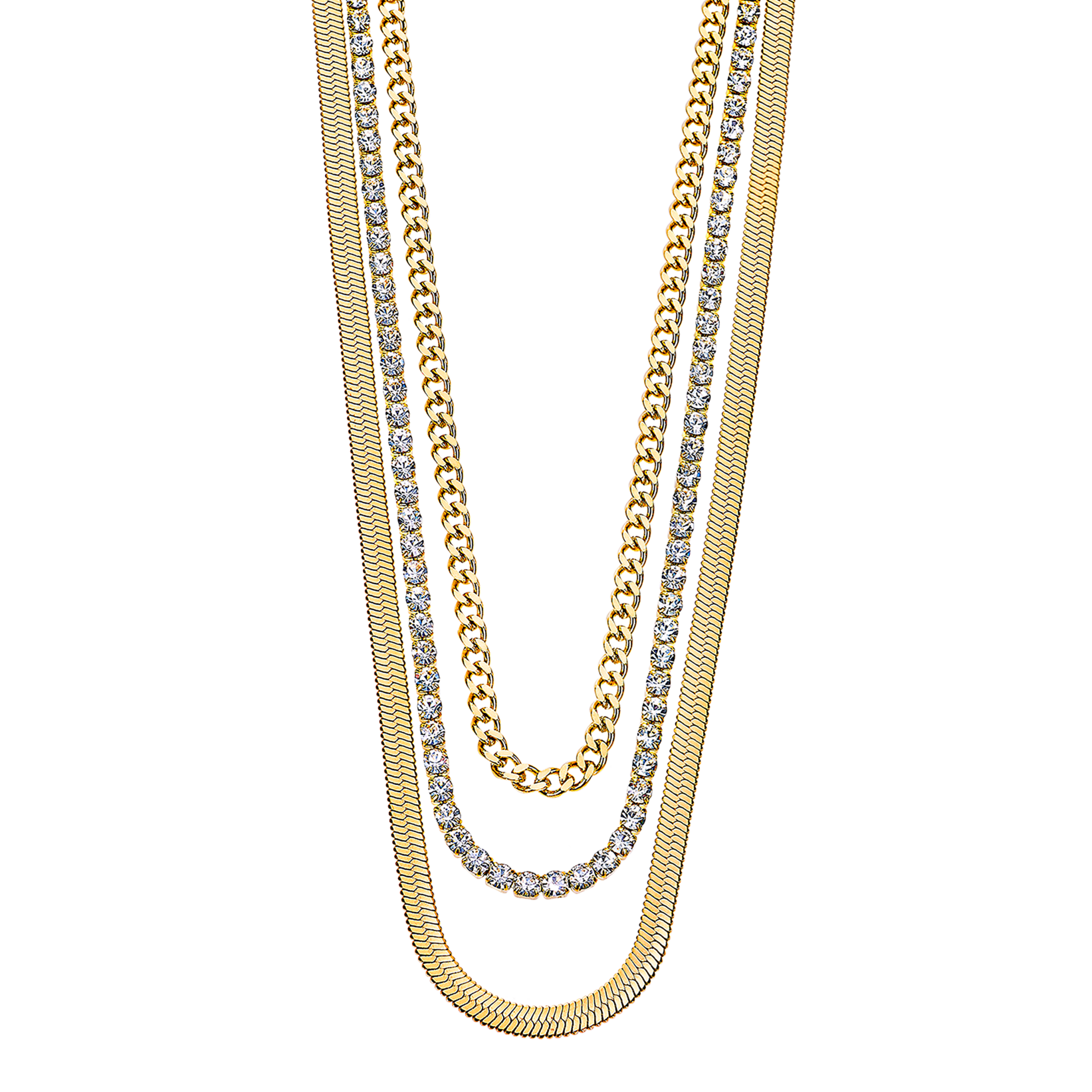 ☆Custype☆Classic l Chain LOTUS STYLE WOMEN'S STAINLESS STEEL NECKLACE LS2342-1/2