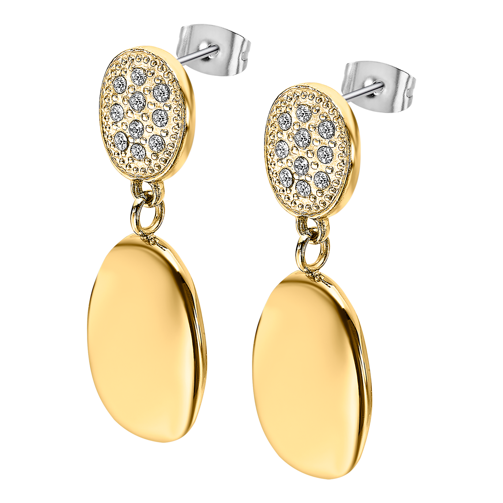 Lotus Fun orecchini in argento sterling S925, stile minimalista e