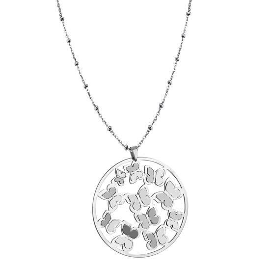 LOTUS STYLE WOMEN'S STAINLESS STEEL NECKLACE LS1727-1/1