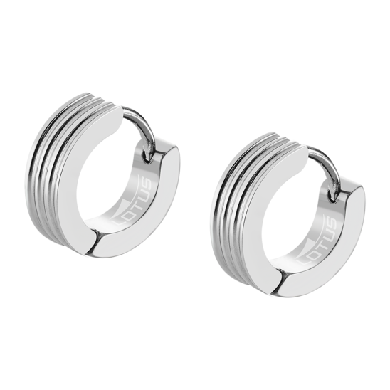 Boucles D'Oreilles Femme Fleur De Lotus & Symbole Unalome - Acier Inoxydable (Dreamtimes)