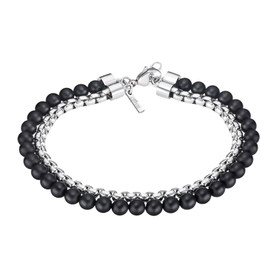 Pulsera Lotus Style Men In Black Ls2294-2/1 Acero Inoxidable, Hombre