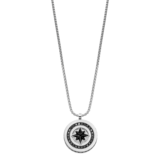 Collar Fantasía Lotus Style Men In Black Ls2368-1/1 Acero Inoxidable, Hombre