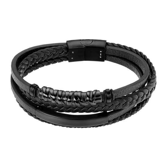 Pulsera Lotus Style Men In Black Ls2384-2/1 Acero Inoxidable, Hombre
