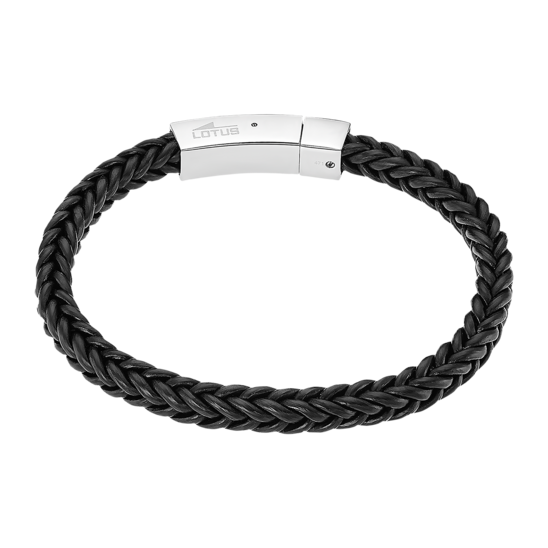Pulsera Lotus Style Men In Black Ls2386-2/1 Acero Inoxidable, Hombre