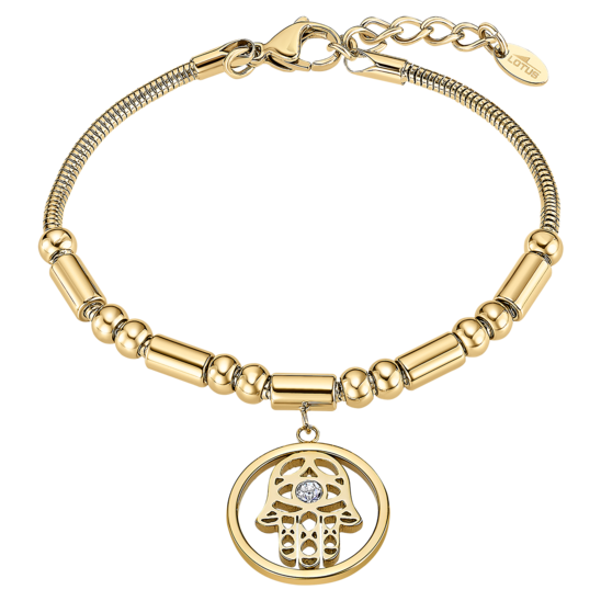 Pulsera Mano De Fátima Lotus Style Millennial Ls2465-2/2 Acero Inoxidable, Mujer