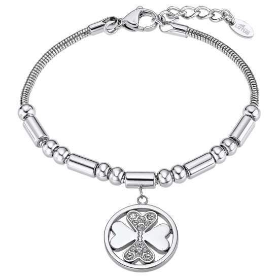Pulsera Trébol Lotus Style Millennial Ls2467-2/1 Acero Inoxidable, Mujer