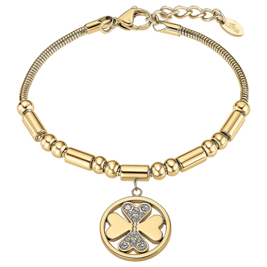 Pulsera Trébol Lotus Style Millennial Ls2467-2/2 Acero Inoxidable, Mujer