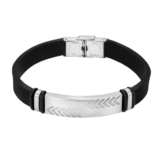 Pulsera Lotus Style Men In Black Ls2542-2/1 Acero Inoxidable, Hombre