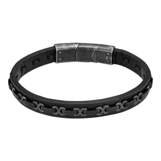 Pulsera Lotus Style Men In Black Ls2544-2/1 Acero Inoxidable, Hombre